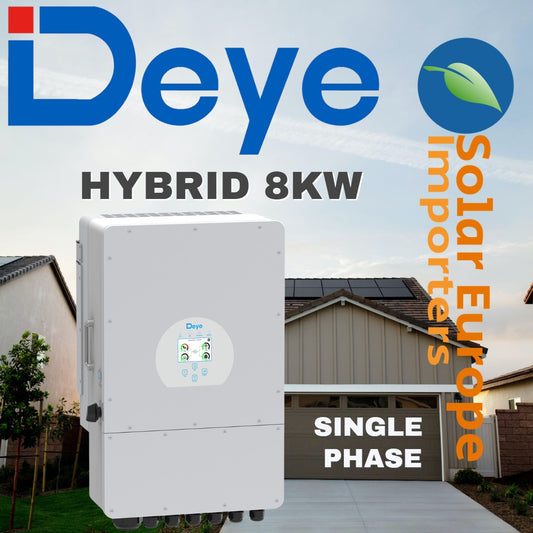 Deye: 8Kw Single Phase Hybrid Inverter (SUN-8K-SG01LP1-EU)