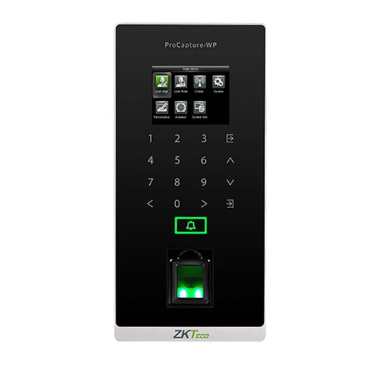 ZKTeco ProCaptureWP Fingerprint Keypad Reader - Green Label - IP65